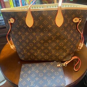 Brown Monogram Tote Bag